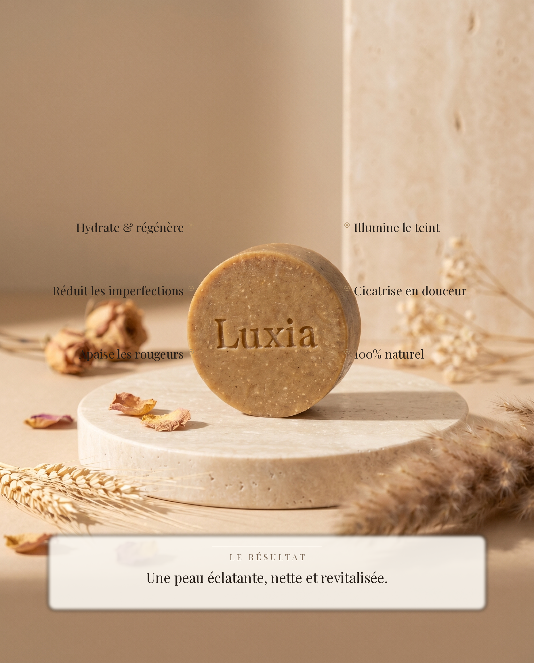 Bienfaits Savon masque Luxia