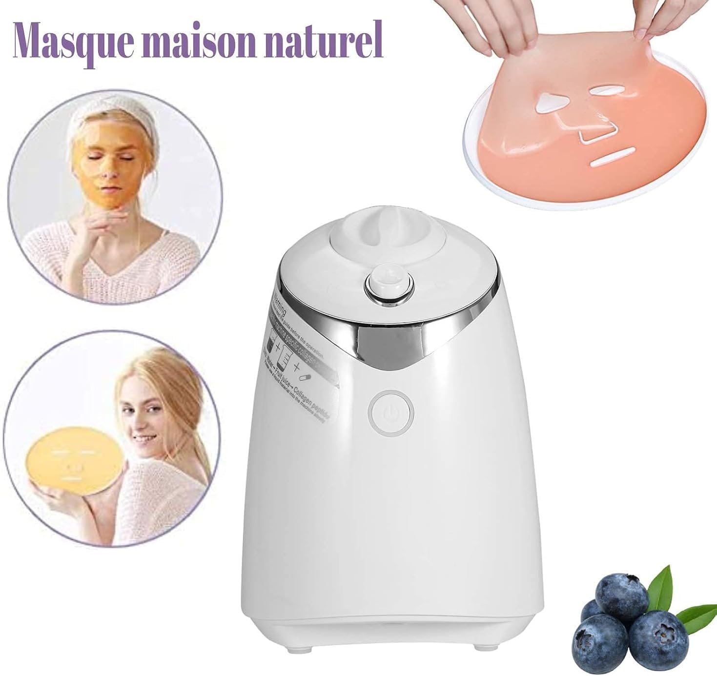 Machine à Masque Visage aux Fruits & Collagène – Le Soin Naturel Sur-Mesure