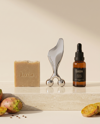 Ensemble visage Luxia - savon, gua-sha et huile