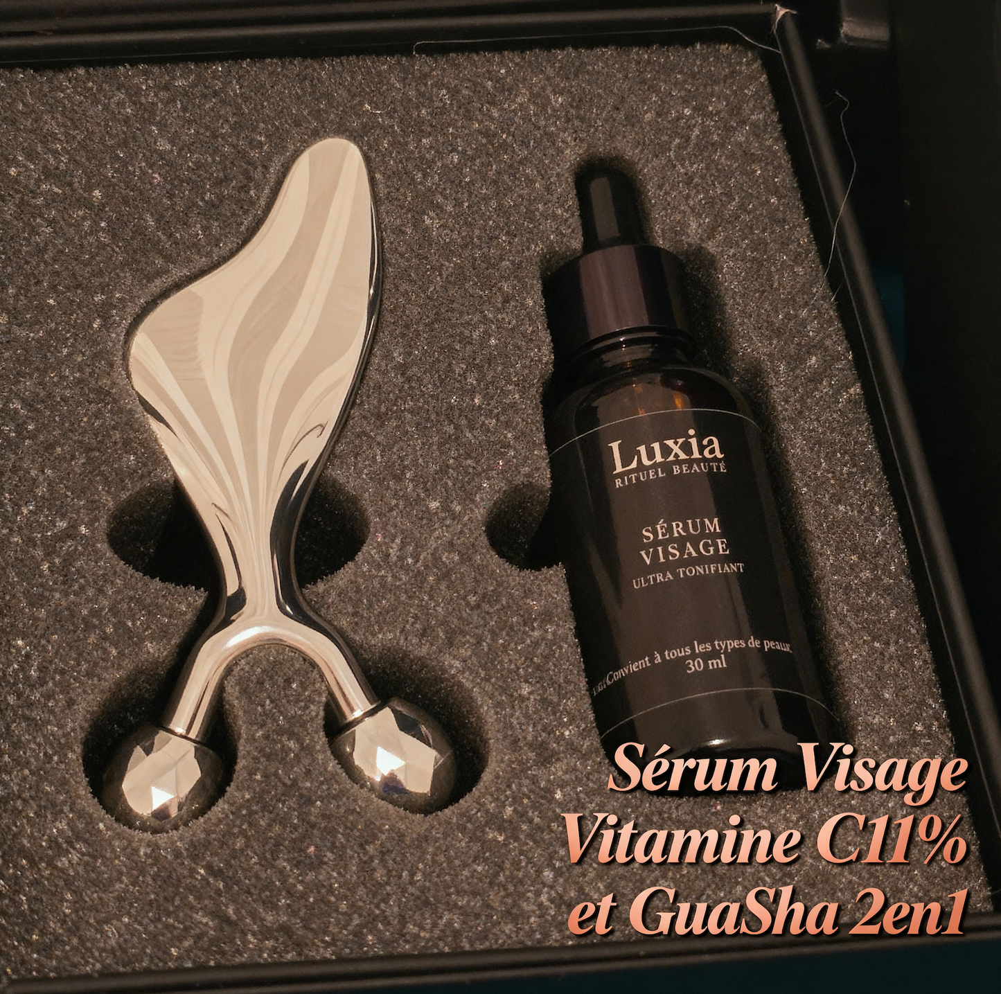 Coffret Guasha & Sérum Vitamine C 11%