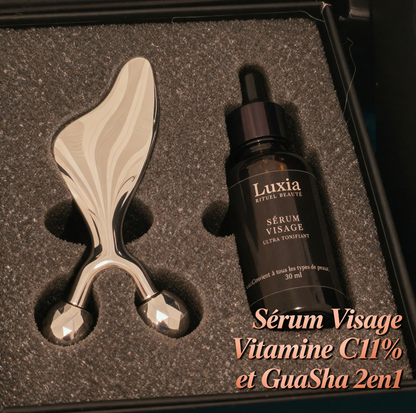 Coffret Guasha & Sérum Vitamine C 11%
