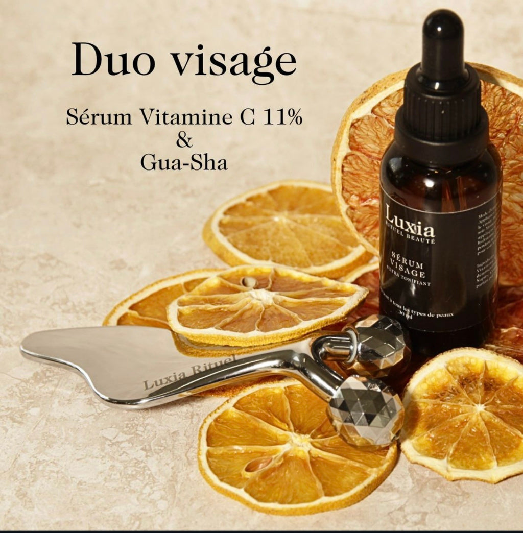 Duo Guasha & Sérum Vitamine C11%