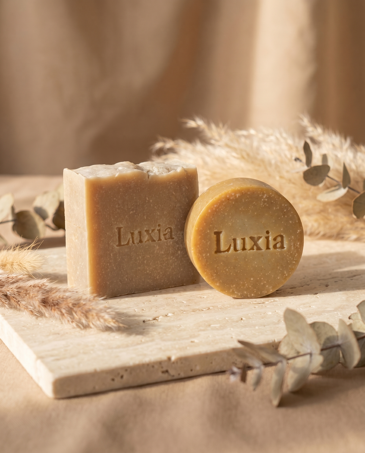 Duo savon visage et savon masque Luxia — savons artisanaux