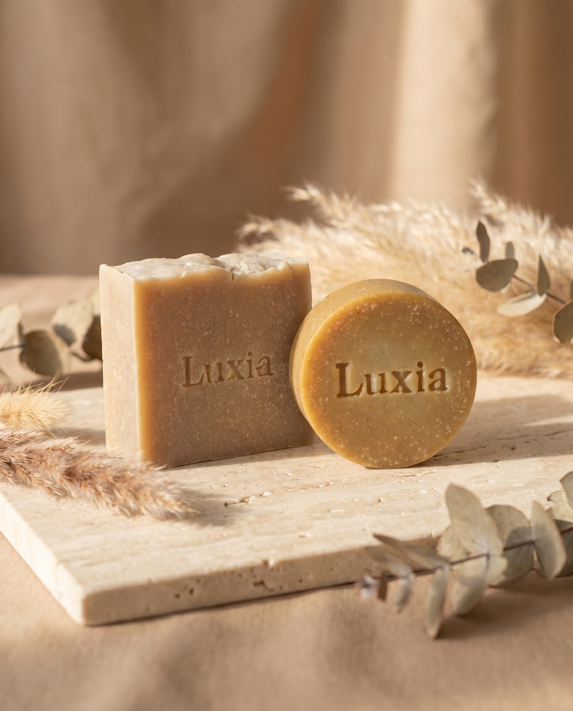 Duo savon visage et savon masque Luxia — savons artisanaux